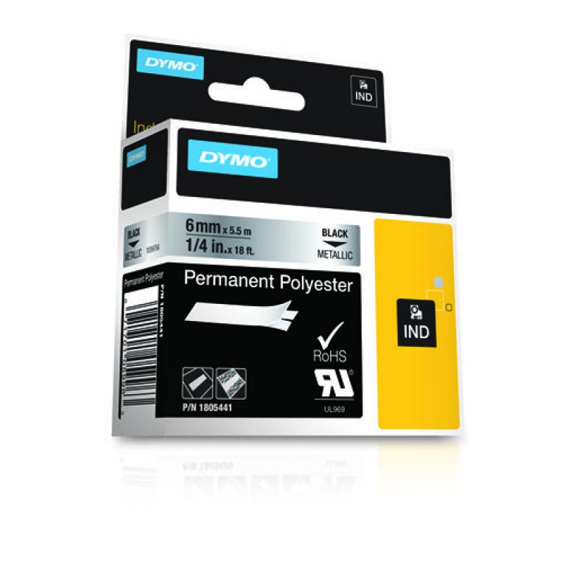 Dymo Schriftband Vinyl Black Metallic (1805441)