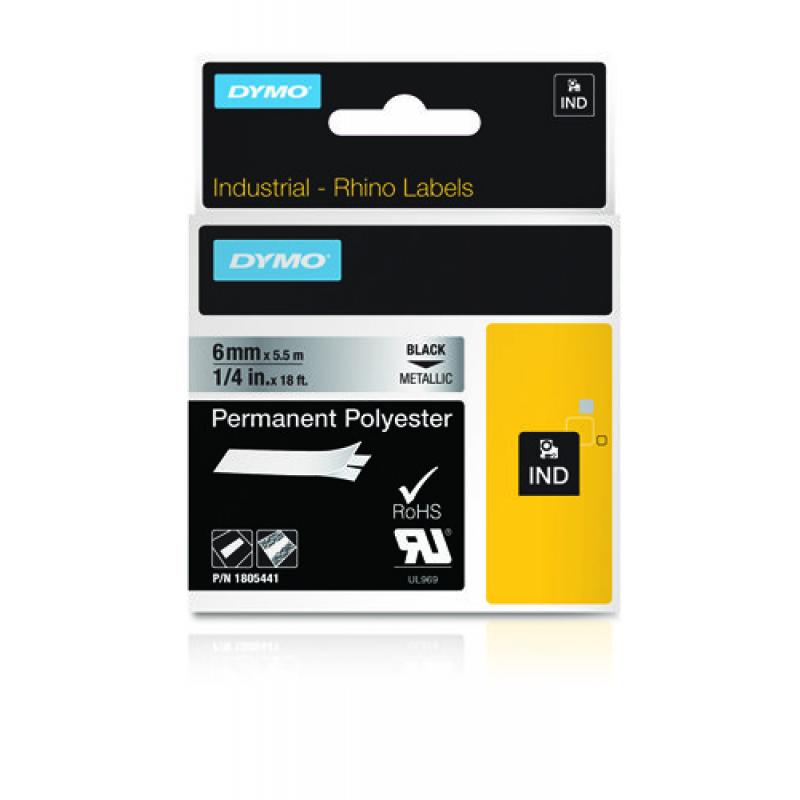 Dymo Schriftband Vinyl Black Metallic (1805441)