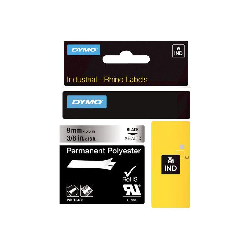 Dymo Schriftband Vinyl Black Metallic (18485)