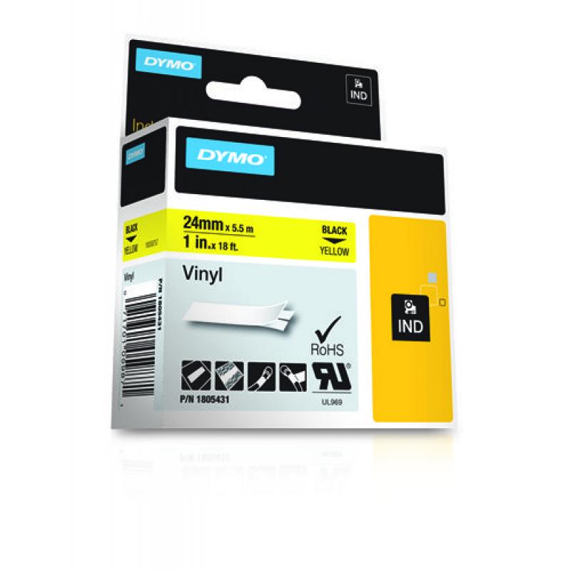 Dymo Schriftband Vinyl Black Yellow (1805431)