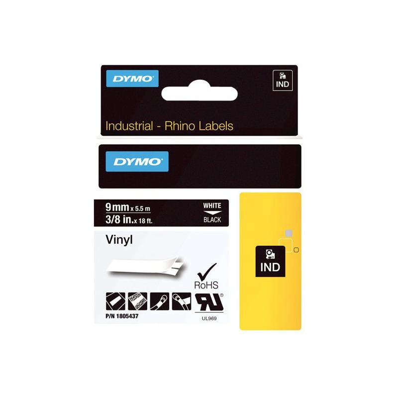 Dymo Schriftband Vinyl White Black (1805437)