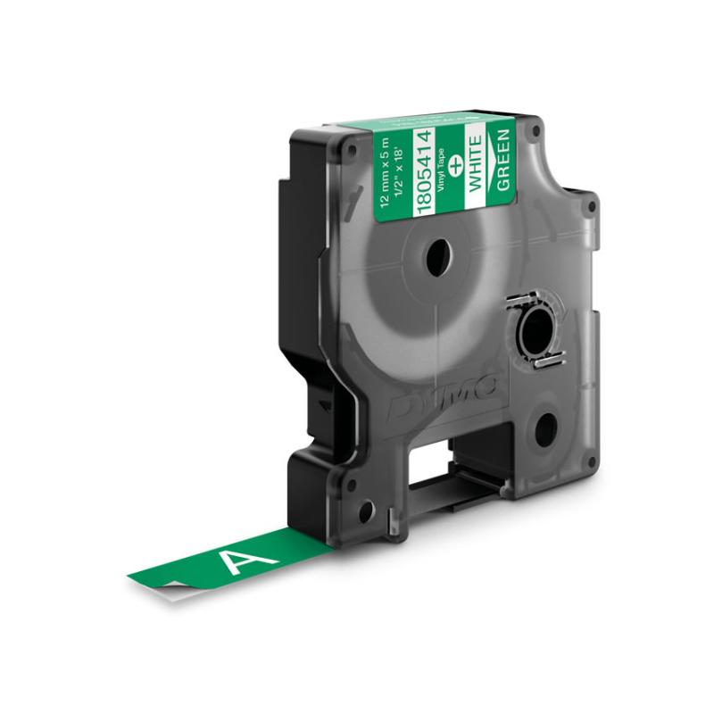 Dymo Schriftband Vinyl White Green (1805414)