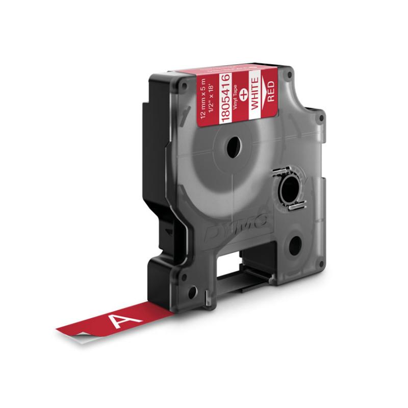 Dymo Schriftband Vinyl White Red (1805416)
