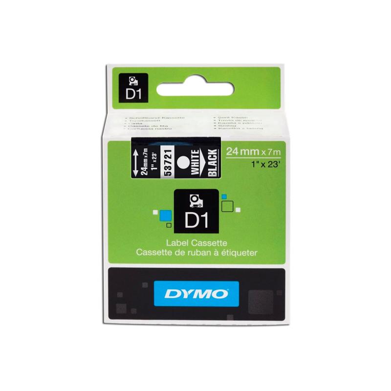 Dymo Schriftband White Black (S0721010)