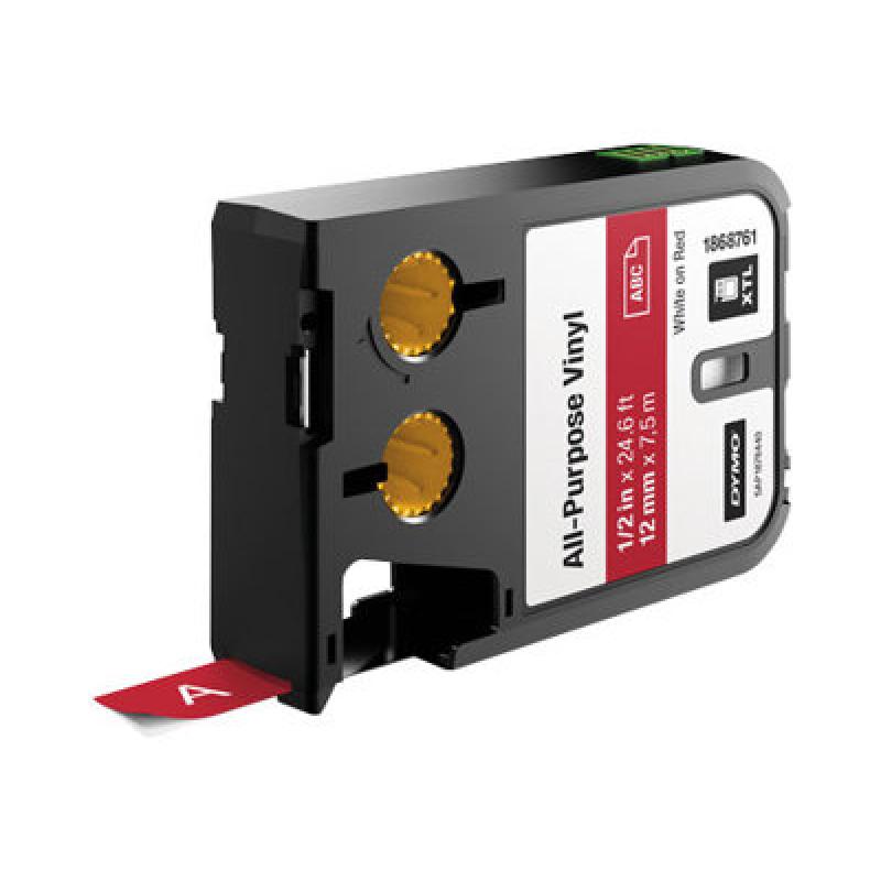 Dymo XTL Schriftband White Red (1868761)