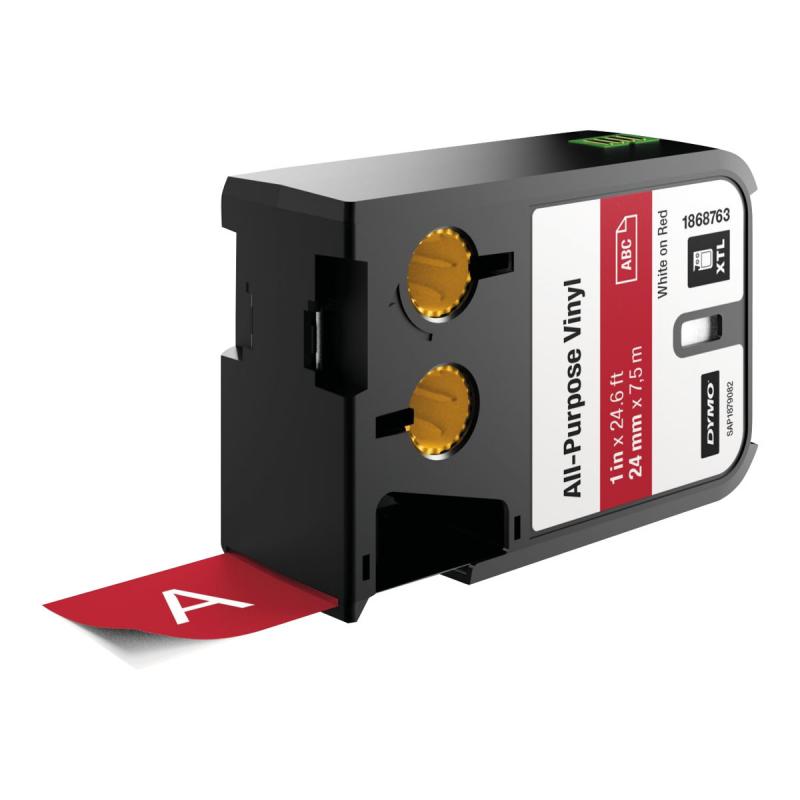 Dymo XTL Schriftband White Red (1868763)