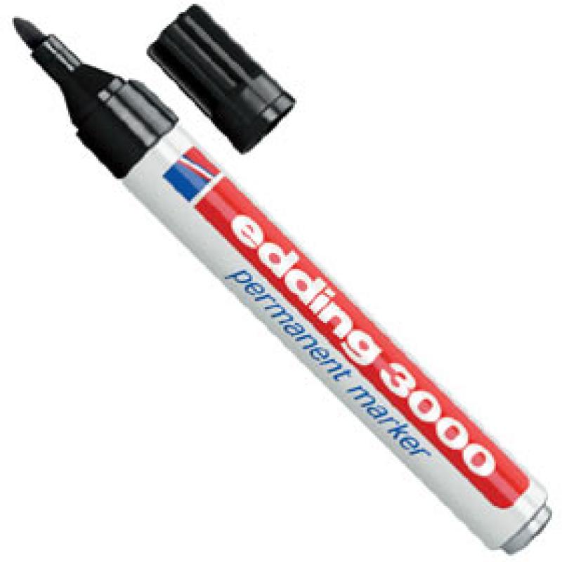 EDDING 3000 Marker permanent Schwarz 4-3000001 43000001 (4-3000001)