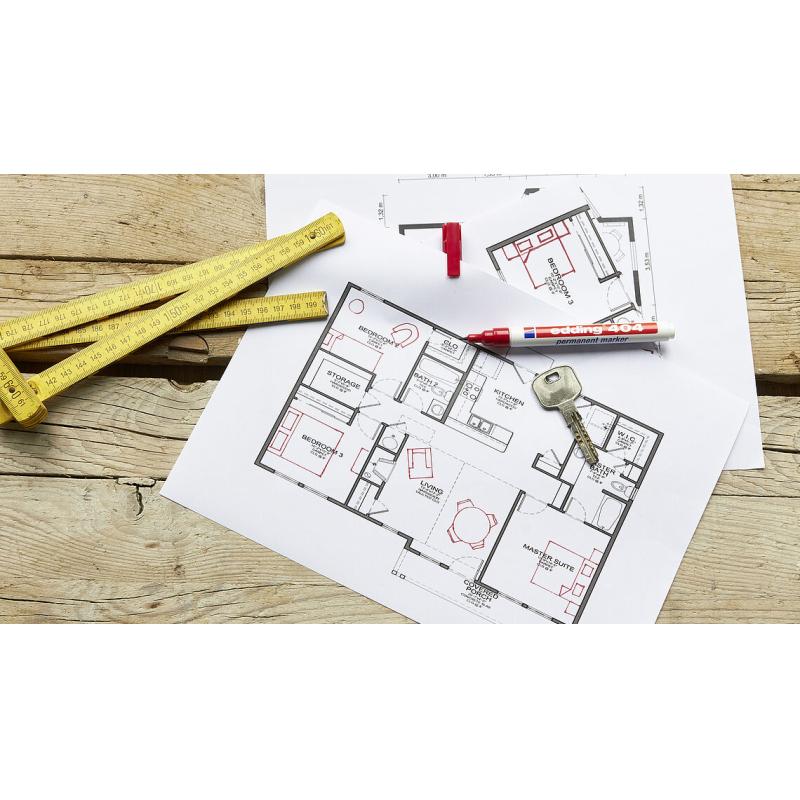 Edding 404 Perm Marker Black Schwarz (4-404001) (4404001)