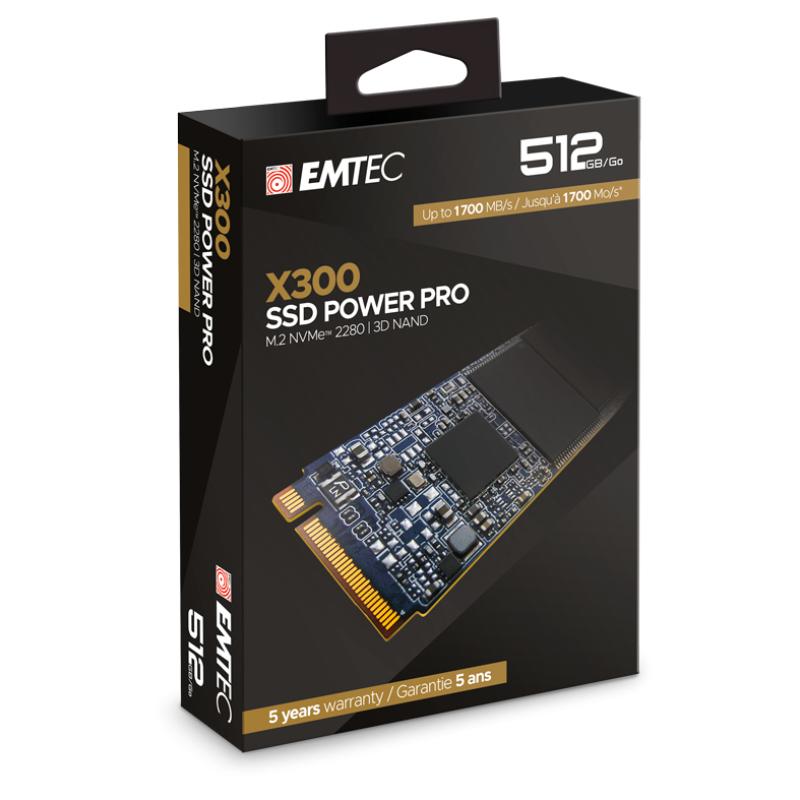 Emtec X300 Internal (ECSSD512GX300) SSD 512GB M 2 EMTEC2 EMTEC 2