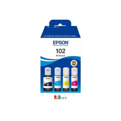 Epson Ink 102 EcoTank 4-colour 4colour Multipack (C13T03R640)