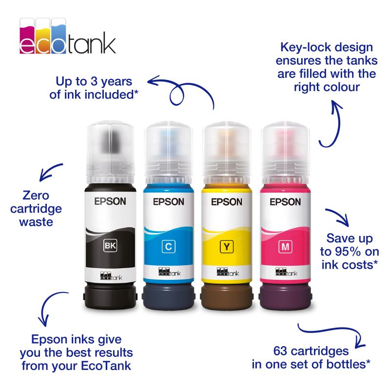 Epson Ink 104 EcoTank Black Schwarz (C13T00P140)