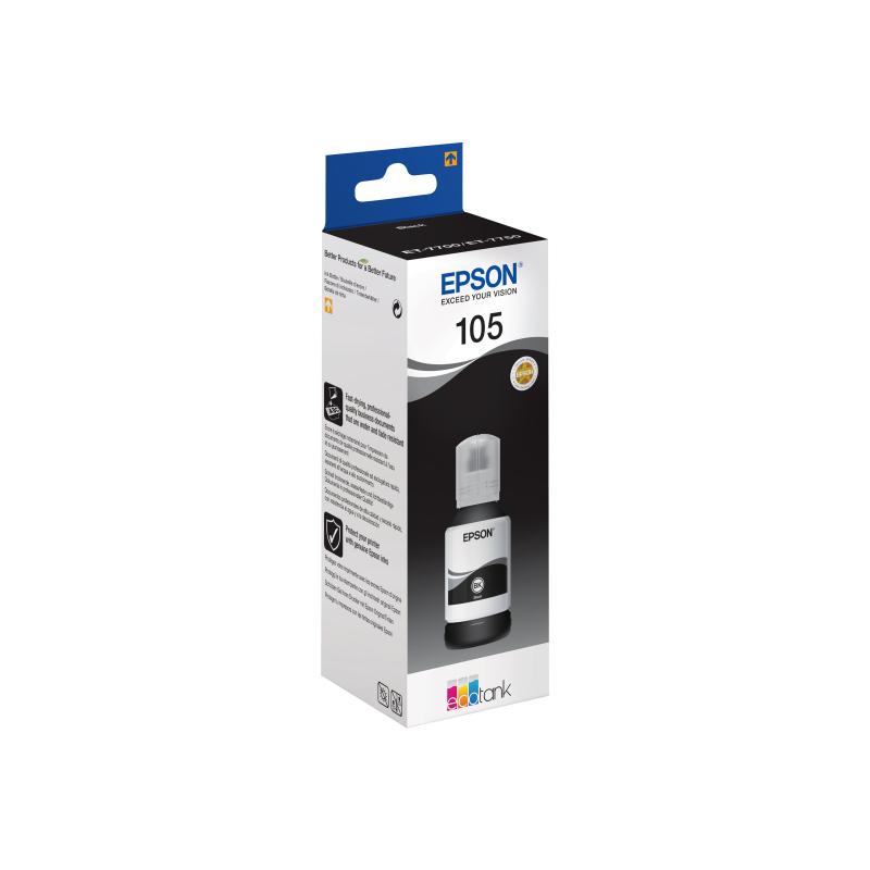 Epson Ink 105 Black Schwarz (C13T00Q140)