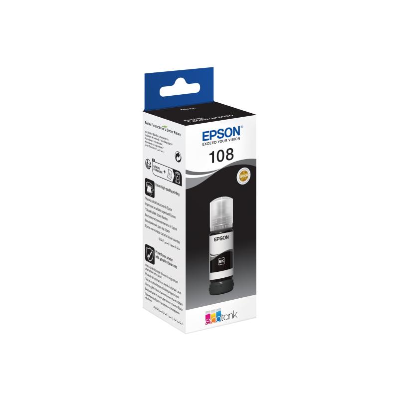 Epson Ink 108 Black Schwarz (C13T09C14A)