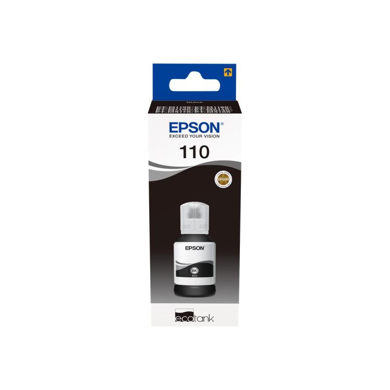 Epson Ink 110 EcoTank pigment black Schwarz ink bottle (C13T03P14A)
