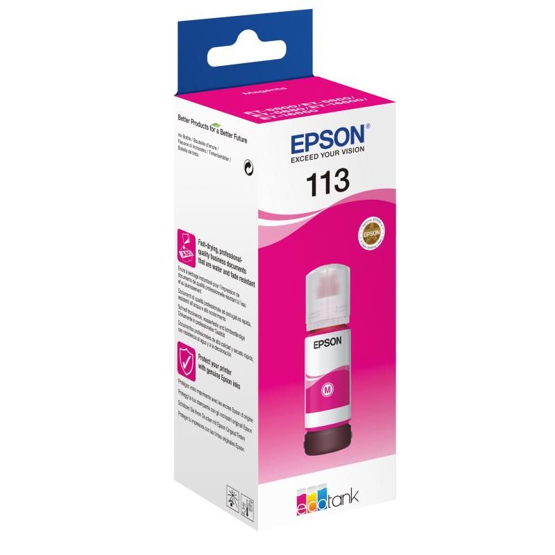 Epson Ink 113 EcoTank Pigment Magenta (C13T06B340)
