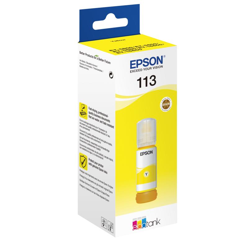 Epson Ink 113 EcoTank Pigment Yellow Gelb (C13T06B440)