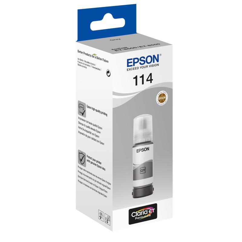 Epson Ink 114 EcoTank Grey (C13T07B540)