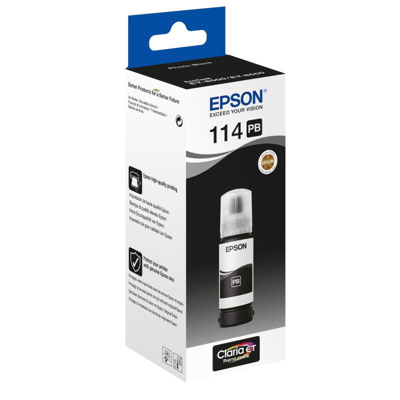 Epson Ink 114 EcoTank Photo Black Schwarz (C13T07B140)