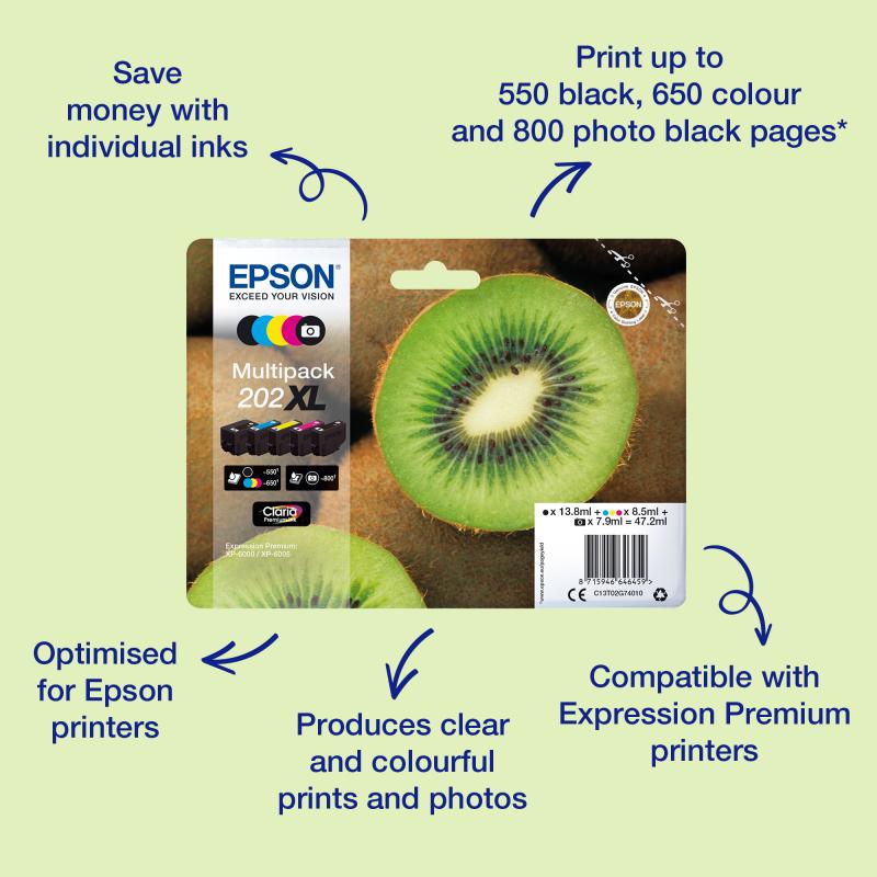 Epson Ink 202XL Magenta (C13T02H34010)