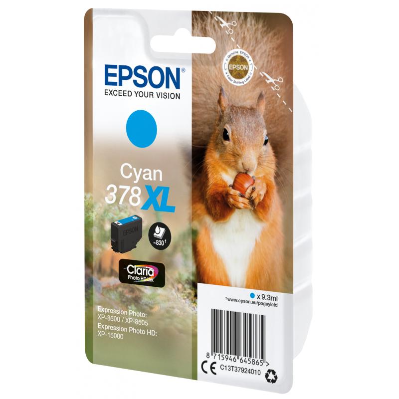 Epson Ink 378XL Cyan (C13T37924010)