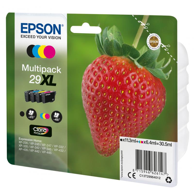 Epson Ink 4 Color Multipack No 29XL Epson29XL Epson 29XL (C13T29964012)