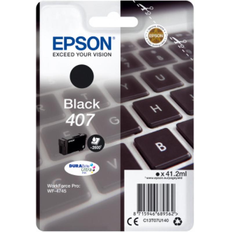 Epson Ink 407 Black Schwarz (C13T07U140)