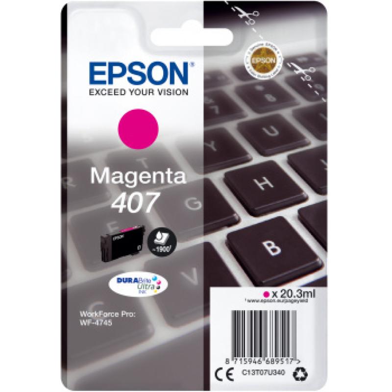 Epson Ink 407 Magenta (C13T07U340)