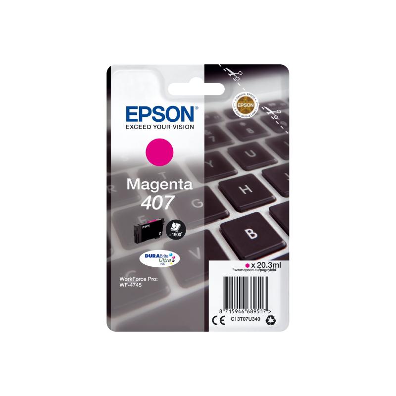 Epson Ink 407 Magenta (C13T07U340)