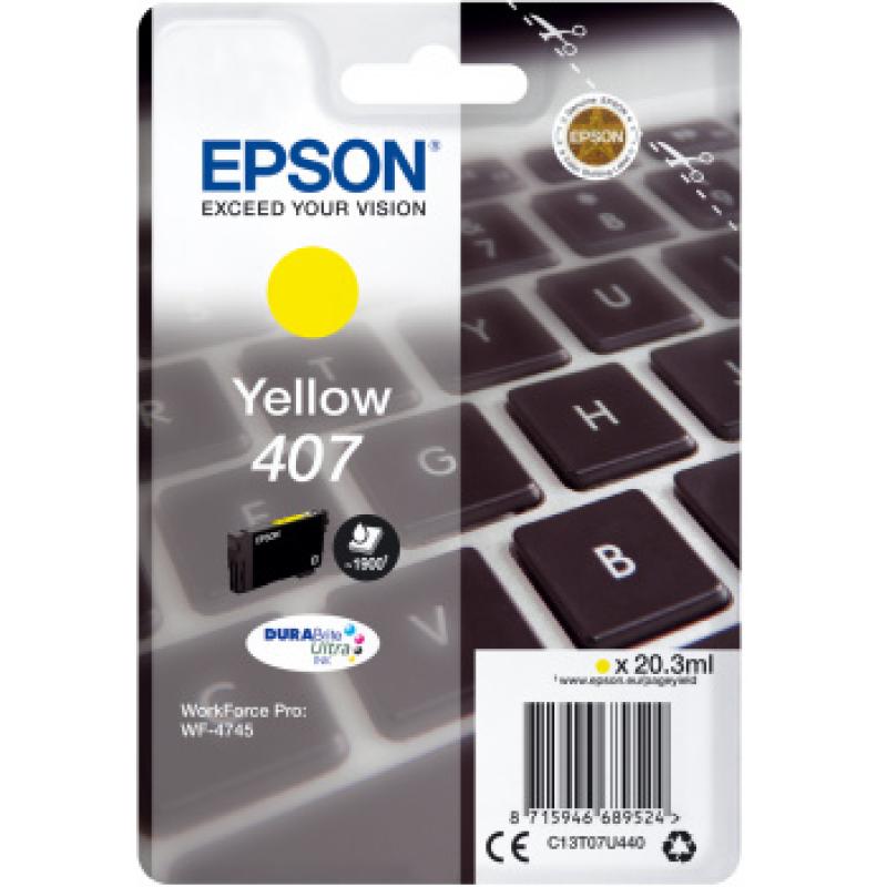 Epson Ink 407 Yellow Gelb (C13T07U440)
