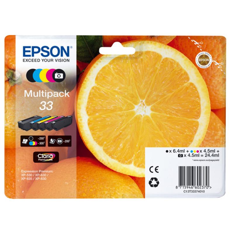 Epson Ink 5 Color Multipack No 33 Epson33 Epson 33 (C13T33374011)