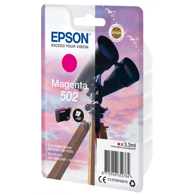 Epson Ink 502 Magenta (C13T02V34010)