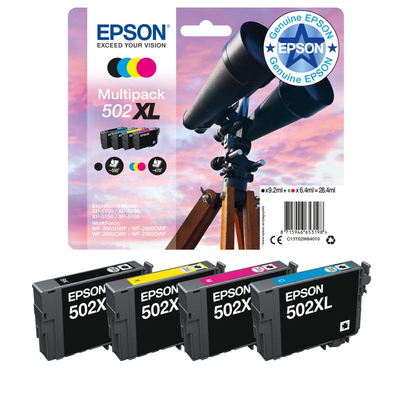 Epson Ink 502 Multipack (C13T02V64010)
