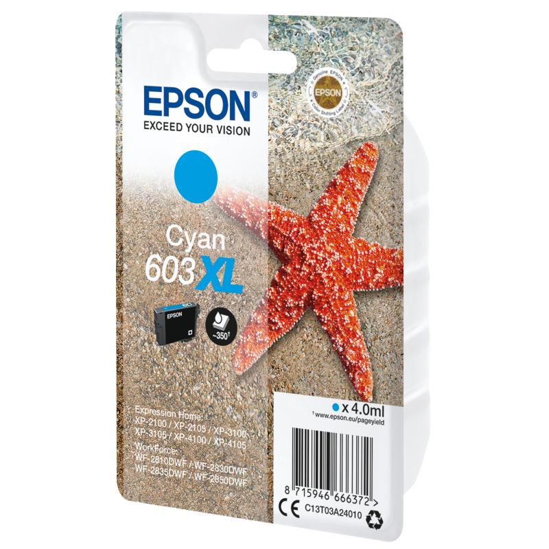 Epson Ink 603XL Cyan (C13T03A24010)