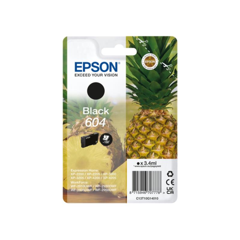 Epson Ink 604 Black Schwarz (C13T10G14010)