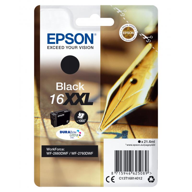Epson Ink Black Schwarz HC 16XXL (C13T16814012)