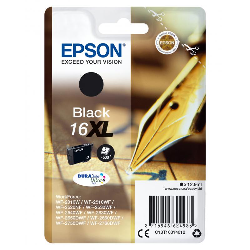 Epson Ink Black Schwarz No 16XL Epson16XL Epson 16XL (C13T16314012)
