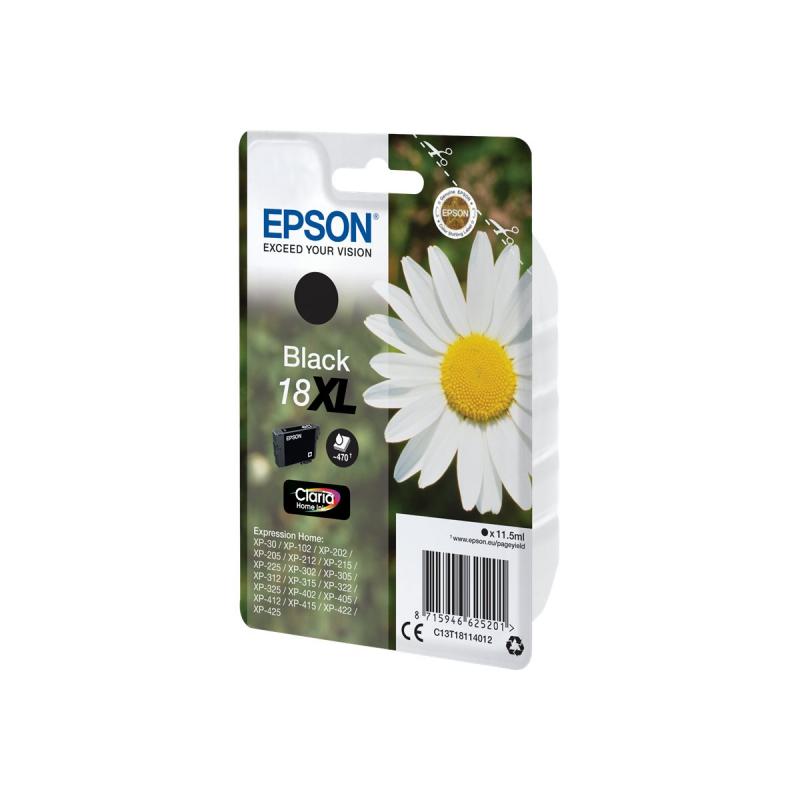 Epson Ink Black Schwarz No 18XL Epson18XL Epson 18XL (C13T18114012)