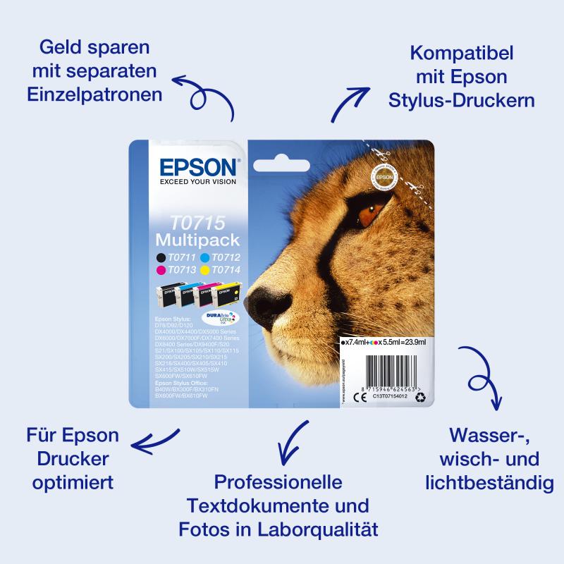 Epson Ink Black Schwarz T0711 (C13T07114022)