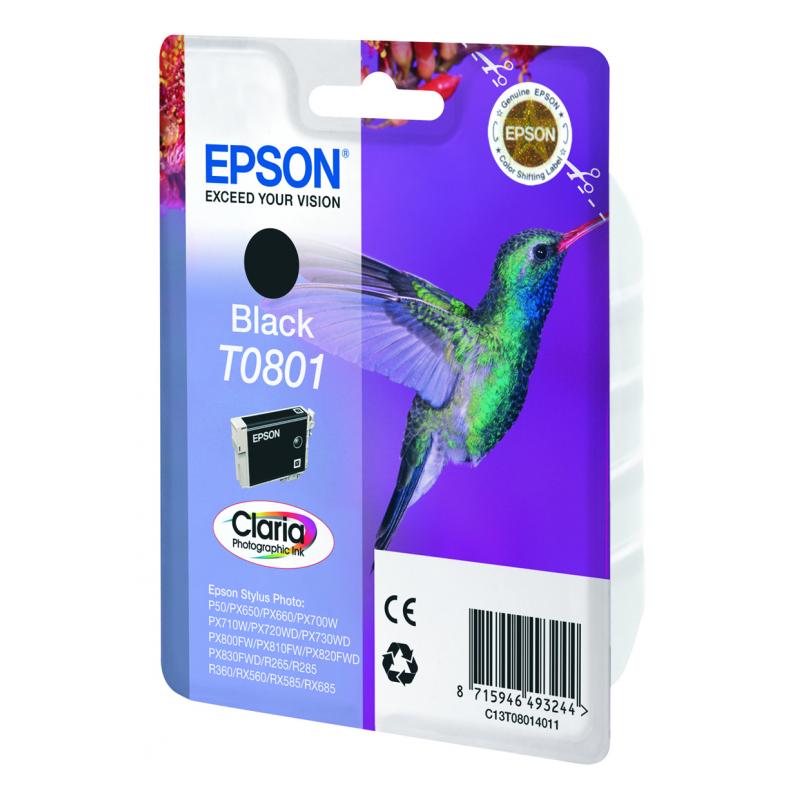 Epson Ink Black Schwarz T0801 (C13T08014011)