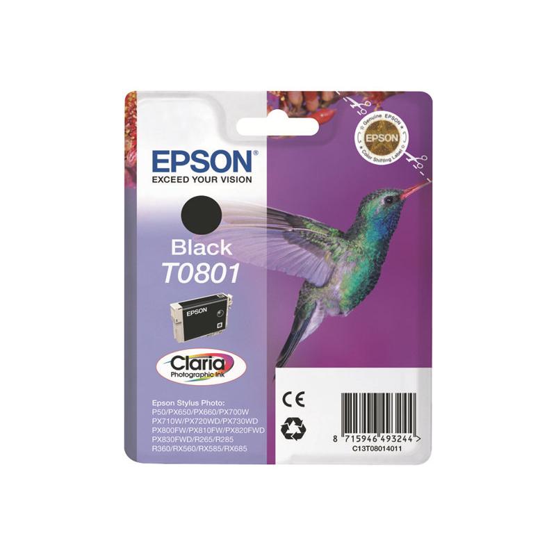 Epson Ink Black Schwarz T0801 (C13T08014011)