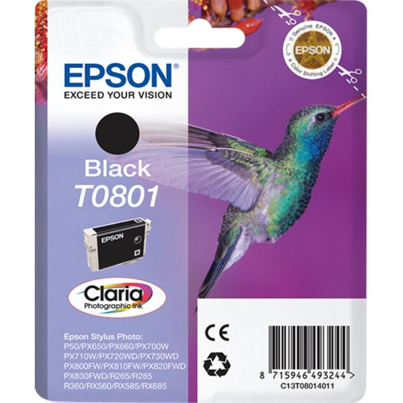 Epson Ink Black Schwarz T0801 (C13T08014011)