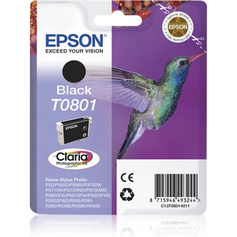 Epson Ink Black Schwarz T0801 (C13T08014021)