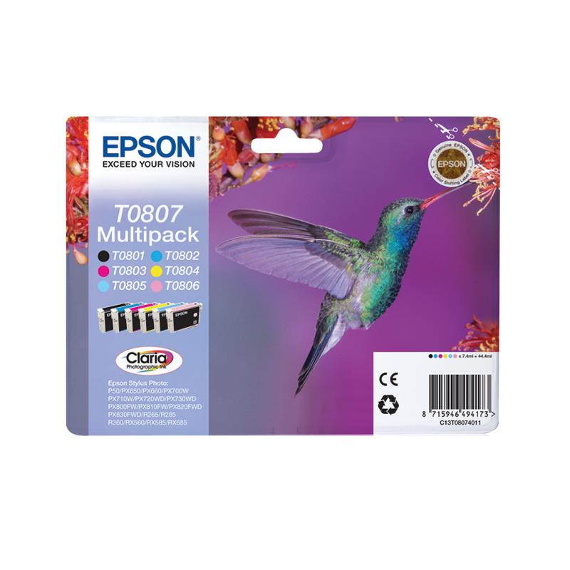 Epson Ink Black Schwarz T0801 (C13T08014021)