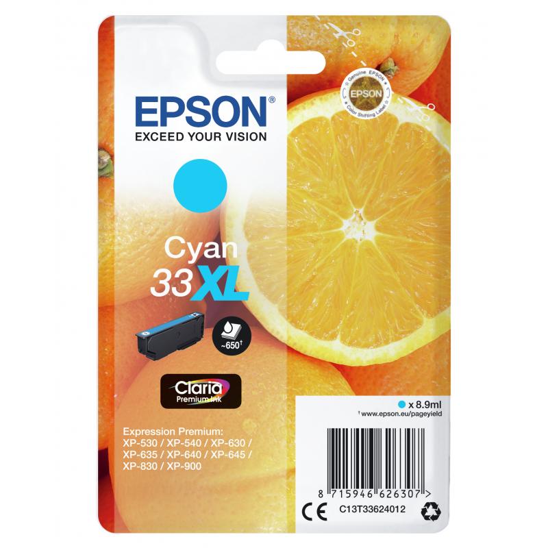 Epson Ink Cyan No 33XL Epson33XL Epson 33XL (C13T33624012)