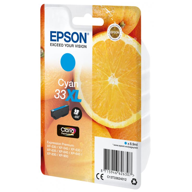 Epson Ink Cyan No 33XL Epson33XL Epson 33XL (C13T33624012)