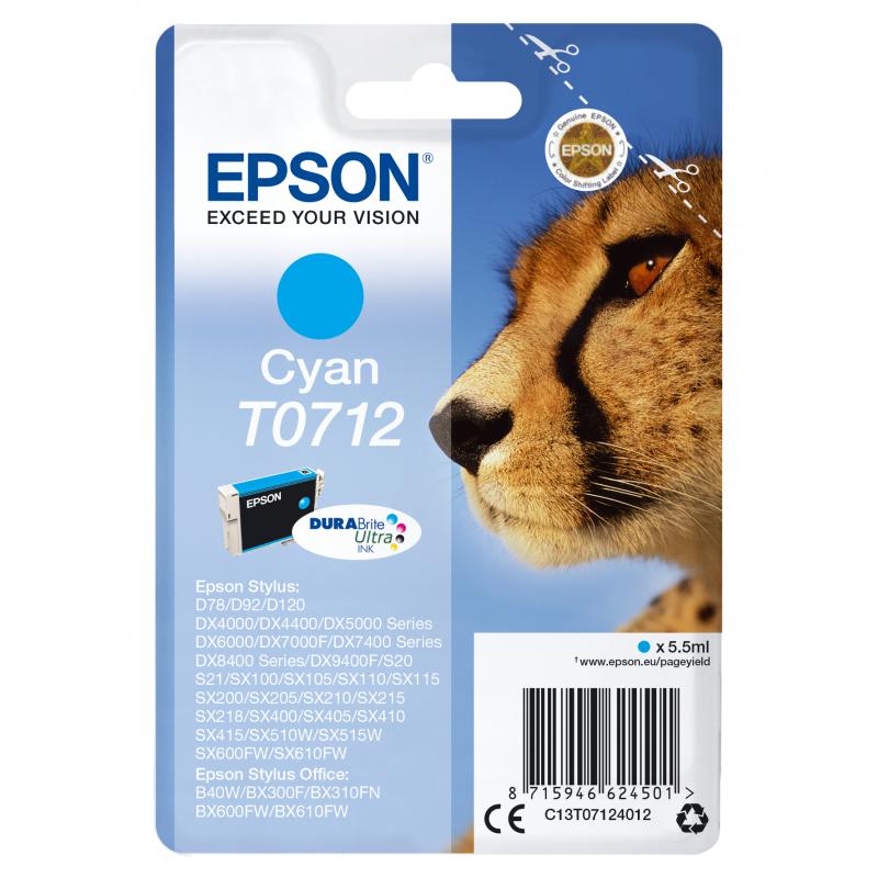 Epson Ink Cyan T0712 (C13T07124012)