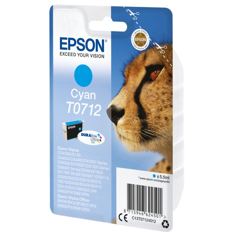 Epson Ink Cyan T0712 (C13T07124012)
