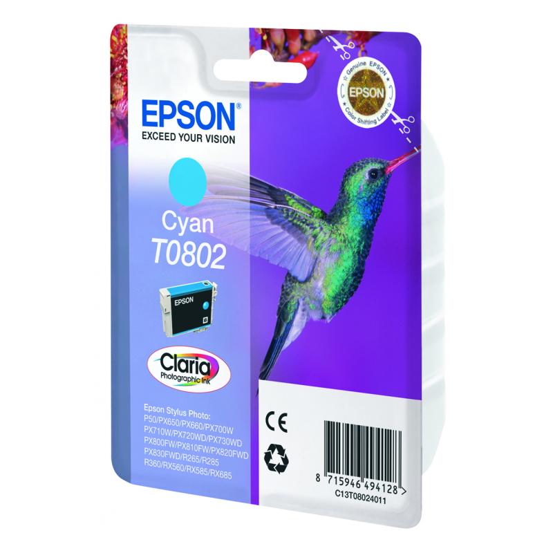 Epson Ink Cyan T0802 (C13T08024011)