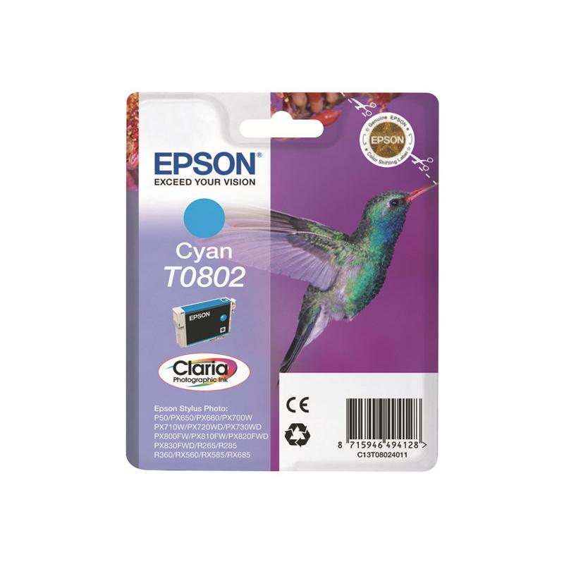 Epson Ink Cyan T0802 (C13T08024011)