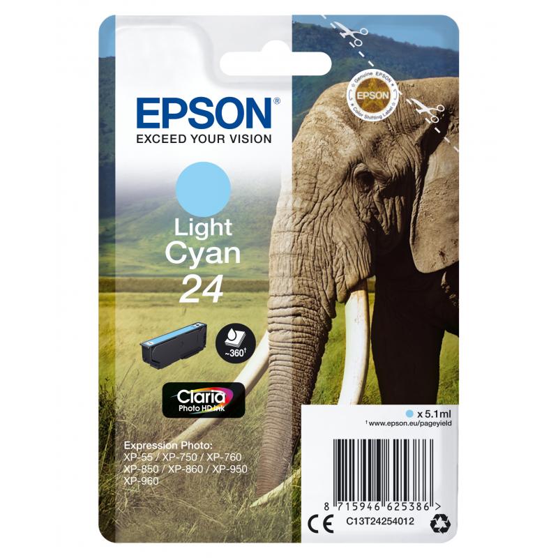 Epson Ink Light Cyan No 24 Epson24 Epson 24 (C13T24254012)